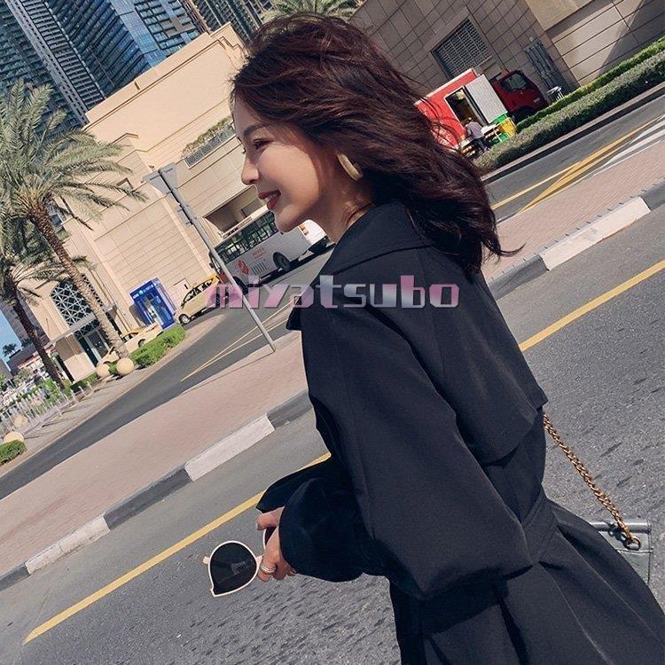 クリアランスお値下 トレンチコート レディース 40代 ロング丈ジャケット スプリングコート 春コート 黒 アウター 秋服 韓国風 オーバー 30代 40代 50代 大きいサイズ オシャレ ショップ格安 Www Superavila Com