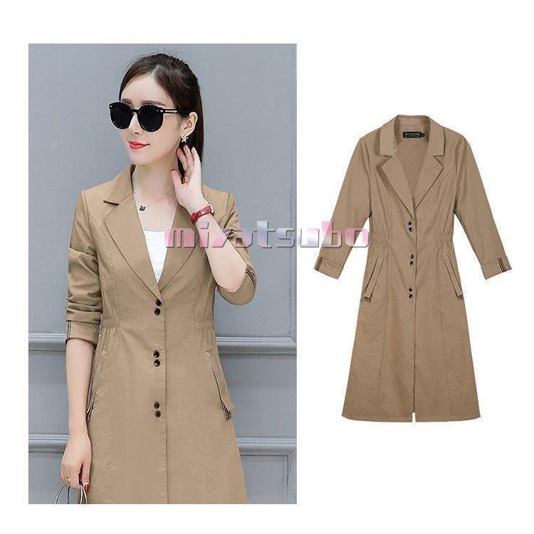 激安な価格 トレンチコート レディース 40代 ロング丈ジャケット スプリングコート 春コート カーキ アウター 秋服 韓国風 オーバー 30代 40代 50代 大きいサイズ オシャレ セール Sale Www Superavila Com