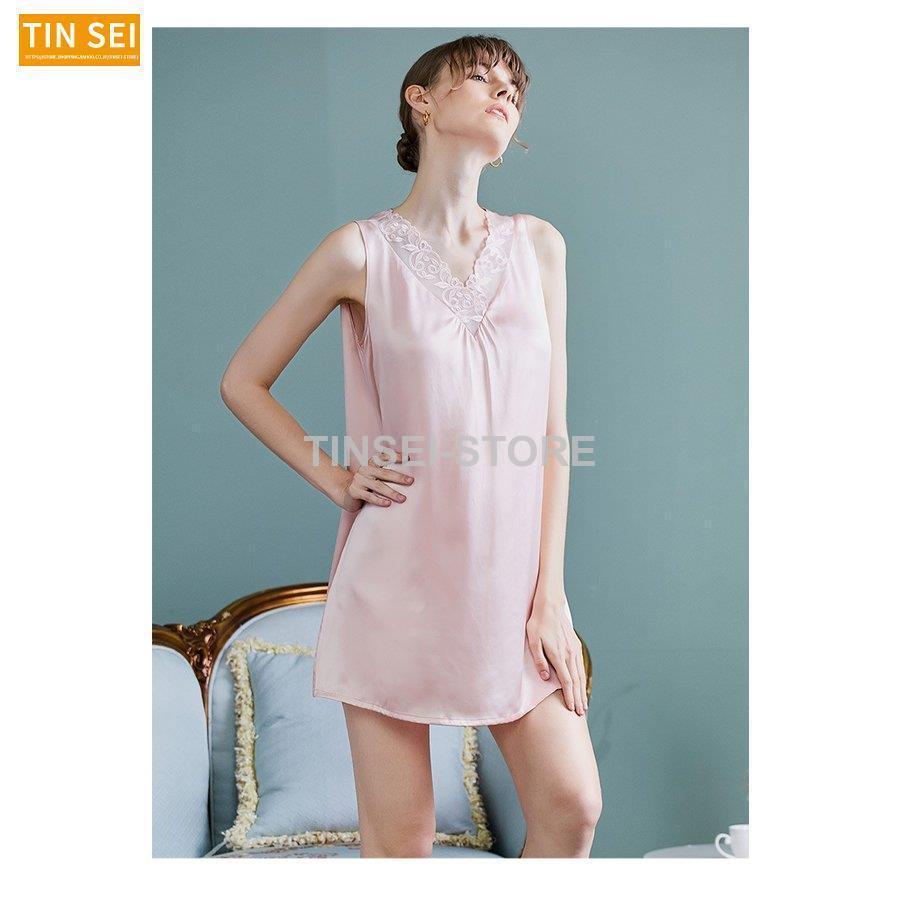 パジャマ 繻子織りシルク生地 パジャマ シルク パジャマルームウェア