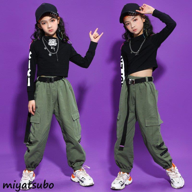 キッズダンス衣装 セットアップ ヒップホップダンス衣装 韓国 キッズ ダンス衣装 ヒップホップダンスパンツ チアダンス ヒップホップ 衣装 HIPHOPダンス衣装 アウトレット スエット ジャージ セットアップ ダンス 練習着 ヒップホップ HIPHOP