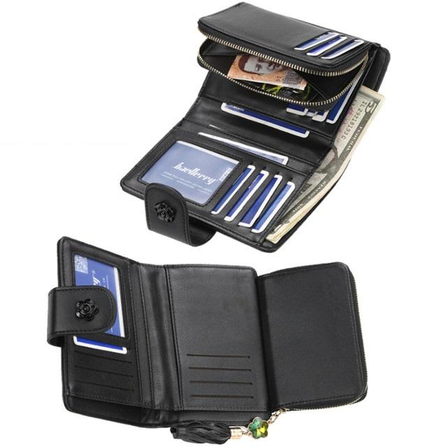 レディース 財布 二つ折り ミニ財布 3色 ゴールド レッド ブラック