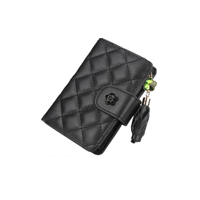 レディース 財布 二つ折り ミニ財布 3色 ゴールド レッド ブラック