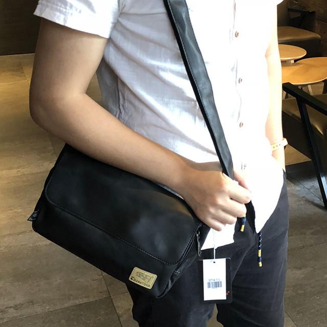 メンズ ショルダーバッグ PUレザー 3色 ブラウン ダークブラウン