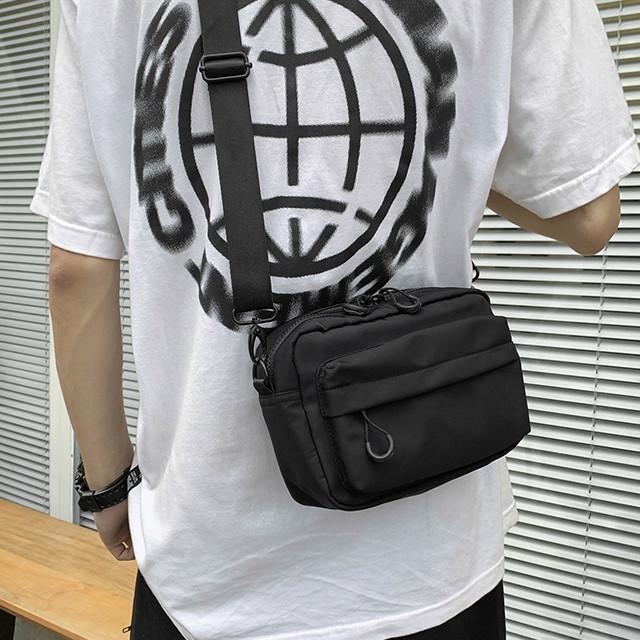 ショルダーバッグ メンズ レディース 小さい 2色 グリーン ブラック