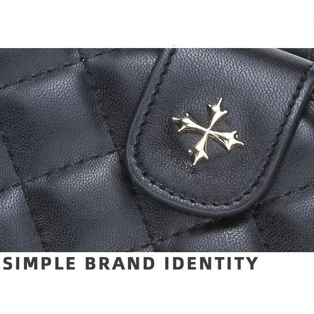 レディース 財布 二つ折り財布 5色 ゴールド ワインレッド ブラック