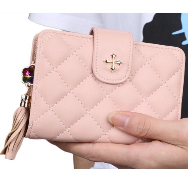 二つ折り財布 ピンク　新品未使用　開封のみ 楽天市場】財布 レディース 二つ折り財布 かわいい ベルト付き 軽量