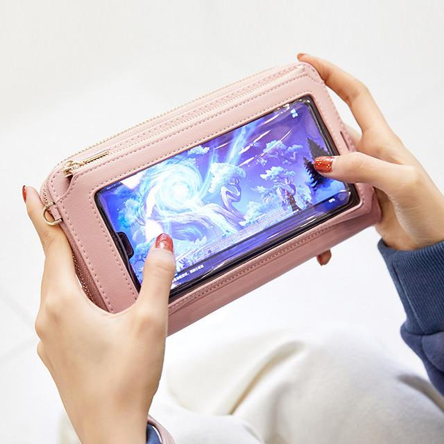 財布 レディース 長財布 スマホ財布 ショルダー財布 スマホ入れ財布 4色 小銭入れ付き 送料無料 メール便 代引き不可 M 6586 Miyavi 通販 Yahoo ショッピング