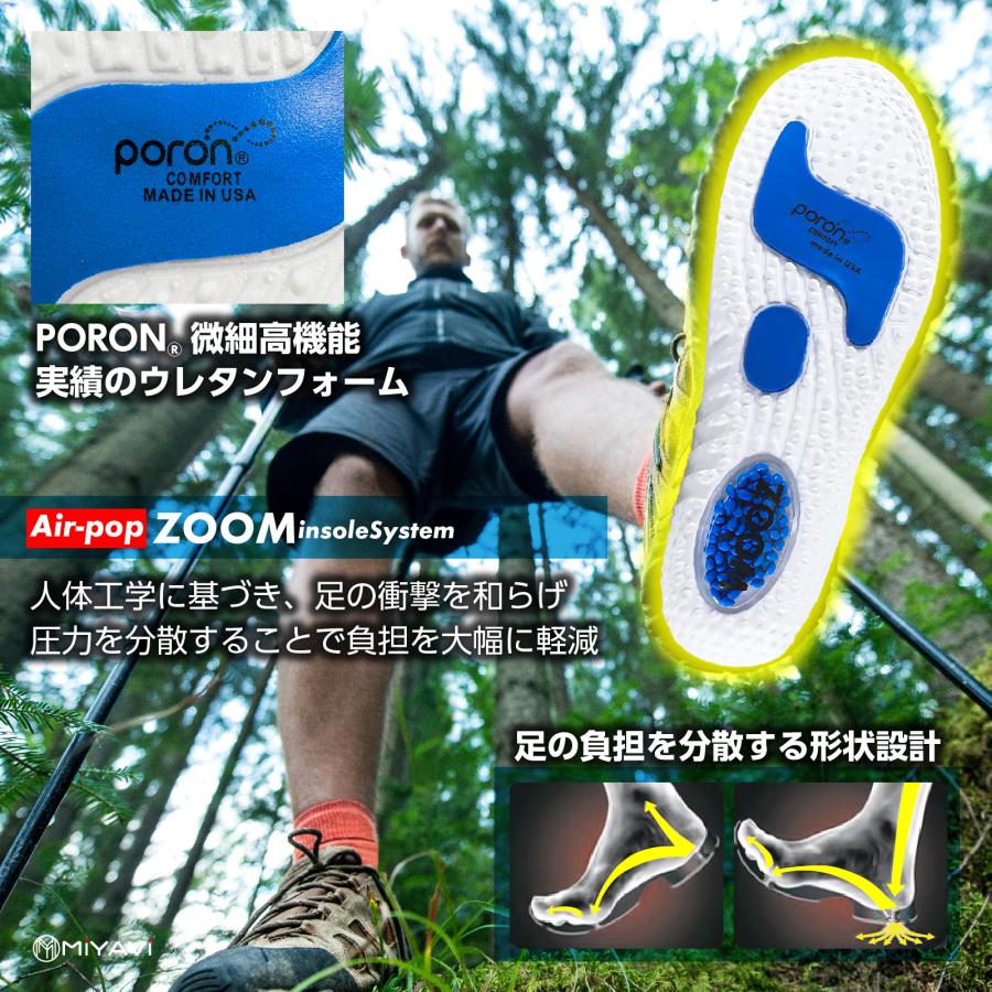インソール 中敷き ZOOMエアークッション PORON素材 衝撃吸収 軽量 吸水速乾 抗菌防臭 通気性 ビジネスシューズ サイズ調整 |  | 05
