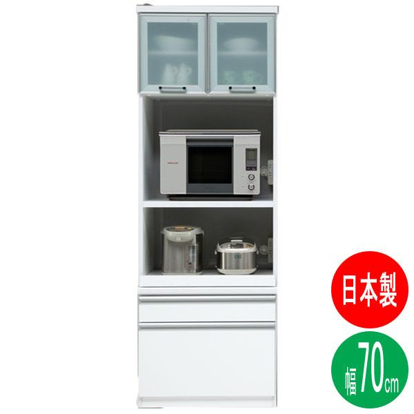 食器棚 レンジ台 幅70cm 完成品 スリム 国産 日本製 ヘネシー ホワイト 白 開梱設置 : 宮崎内山家具店 - 通販 - Yahoo ...
