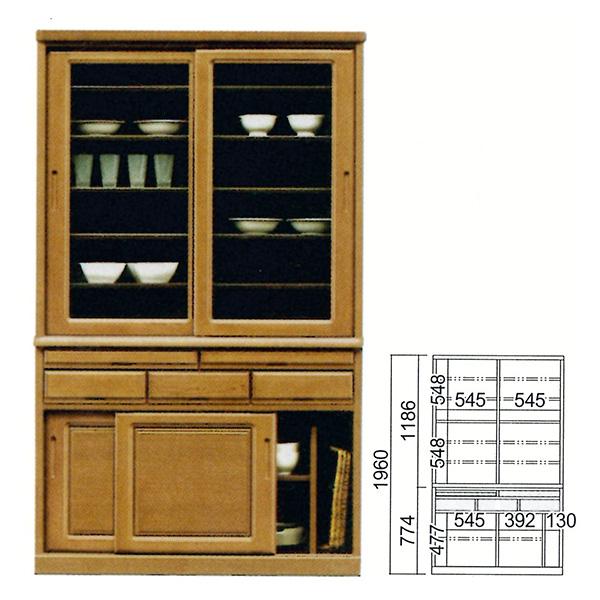 食器棚 ダイニングボード 120cm 日本製  NOZOMI/のぞみ YAMATO2/やまと2 河口家具 開梱設置｜miyazakiuchiyamakagu｜04