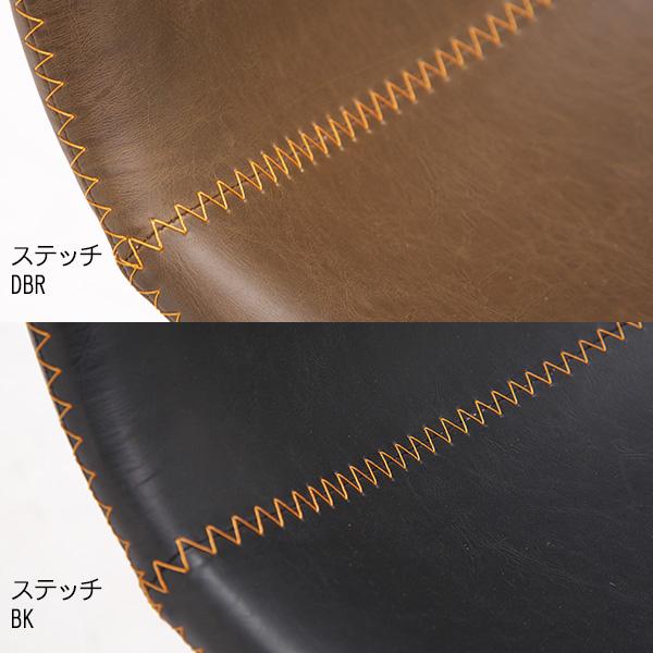 チェアー ラビット 玄関渡し 5色対応 高さ約79cm 単品 1脚 ステッチ スチール PU｜miyazakiuchiyamakagu｜04