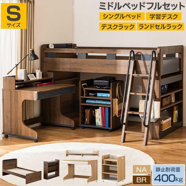 ミドルベッド ロフト フルセット すのこ グランツ マイラボ 学習机 