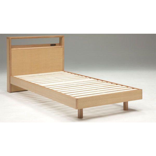 シングルベッド 「フェイスII」 すのこ床板 2色対応 : 宮崎内山家具店