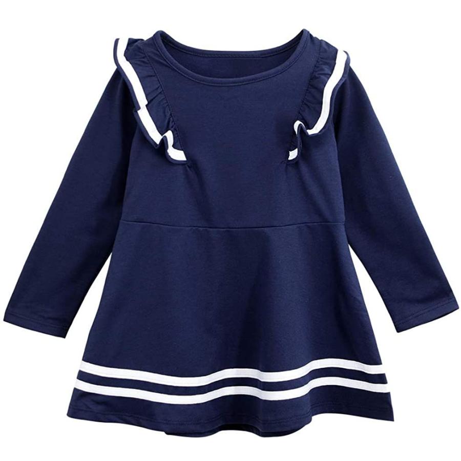 注目ブランドのギフト Chris子供服 Enfants 女の子 入 通園通学 カジュアル Aライン 春秋 半フォーマル セーラー服 綿 長袖 ドレス ガールズ ワンピース その他子ども服 Grandprixlagoranco Cl