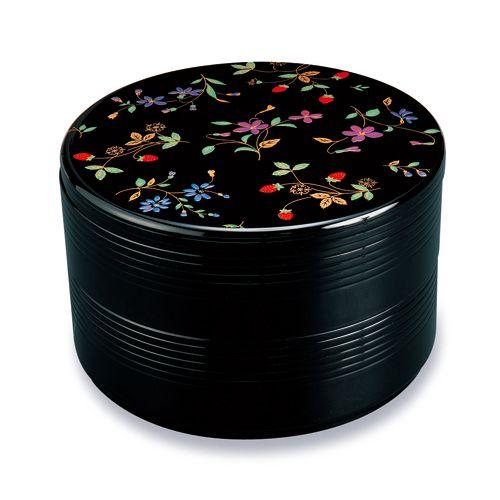 みよし漆器本舗 紀州塗り 7寸 二段おにぎり 重箱 花の小道 (盛絵
