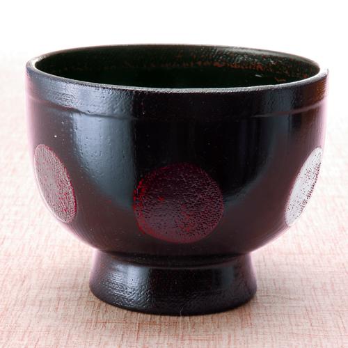 みよし漆器本舗 天然木製 大汁椀 布張エクボ 曙 漆塗り お椀 おわん お