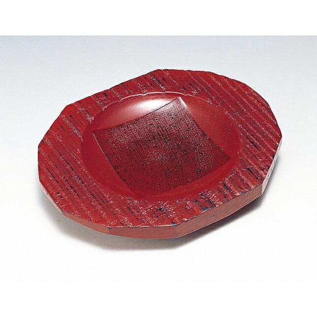 漆器 銘々皿 天然木製 5.5寸 小判銘々皿 根来 漆塗り 和菓子皿 菓子皿  