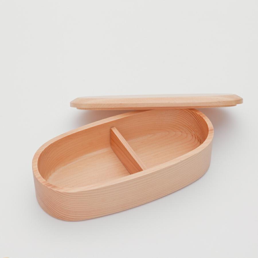 みよし漆器本舗 お弁当箱 子供 400ml 一段 ブナの木 くりぬき 小判弁当