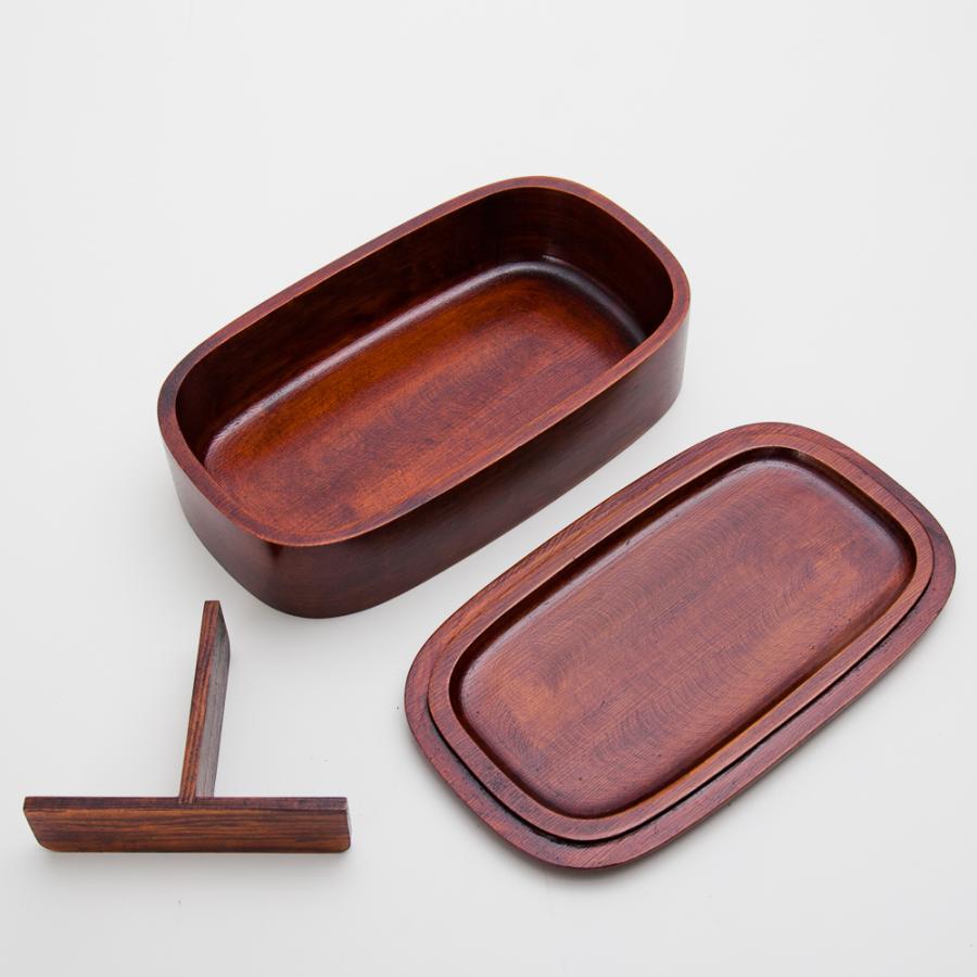 お弁当箱 漆器 みよし漆器本舗 50％OFF 弁当箱 くり抜き 1段 500ml 木製 子供