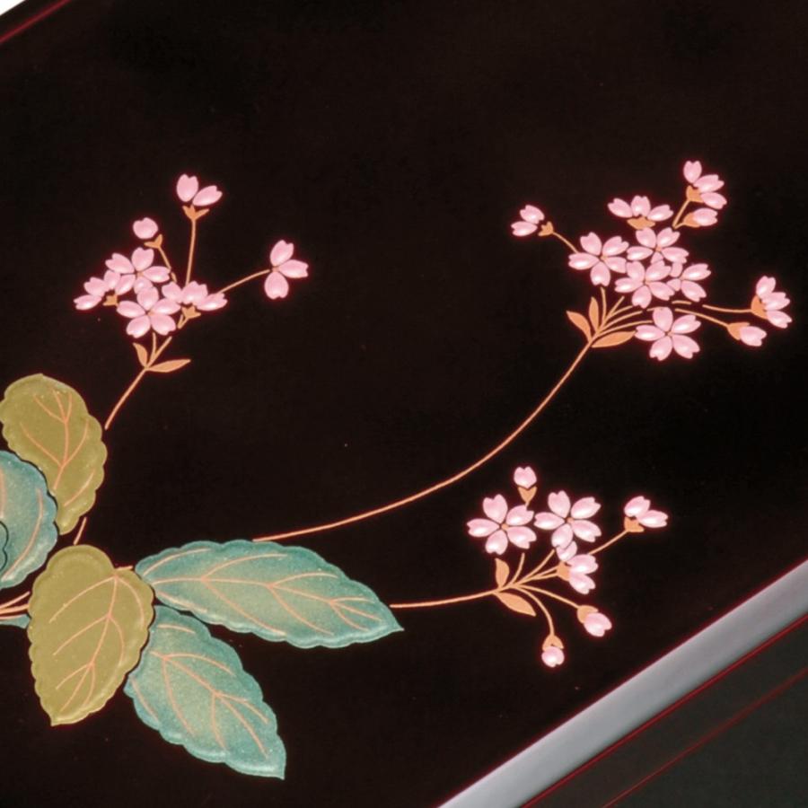 みよし漆器本舗 【クーポン有】 木製 尺寸 合口文庫 溜 桜草 書類入れ