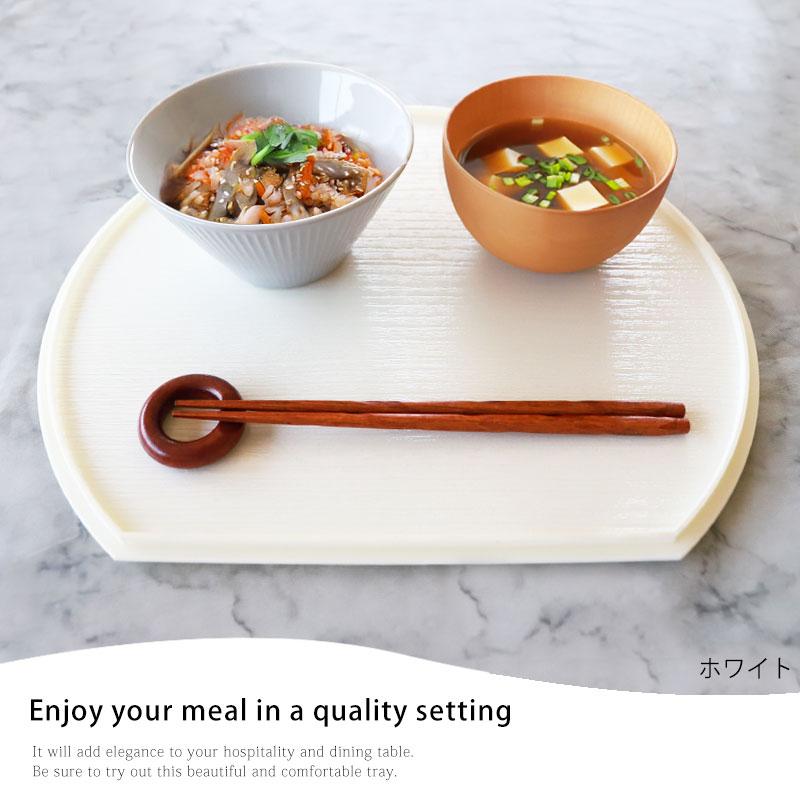 みよし漆器本舗 30%OFF 半月盆 36cm 食洗機対応 滑り止め 加工 軽量