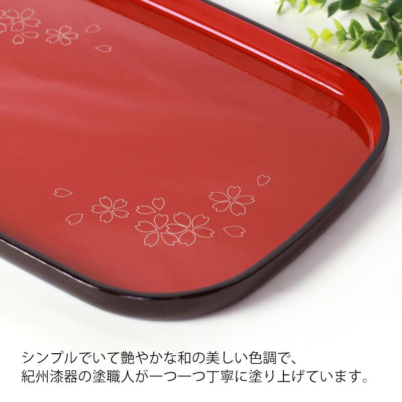 みよし漆器本舗 小判盆 36.3cm おぼん お盆 トレー 朱塗り 角型 みよし漆器本舗 小判盆 36.3cm おぼん お盆 トレー 朱塗り 角型