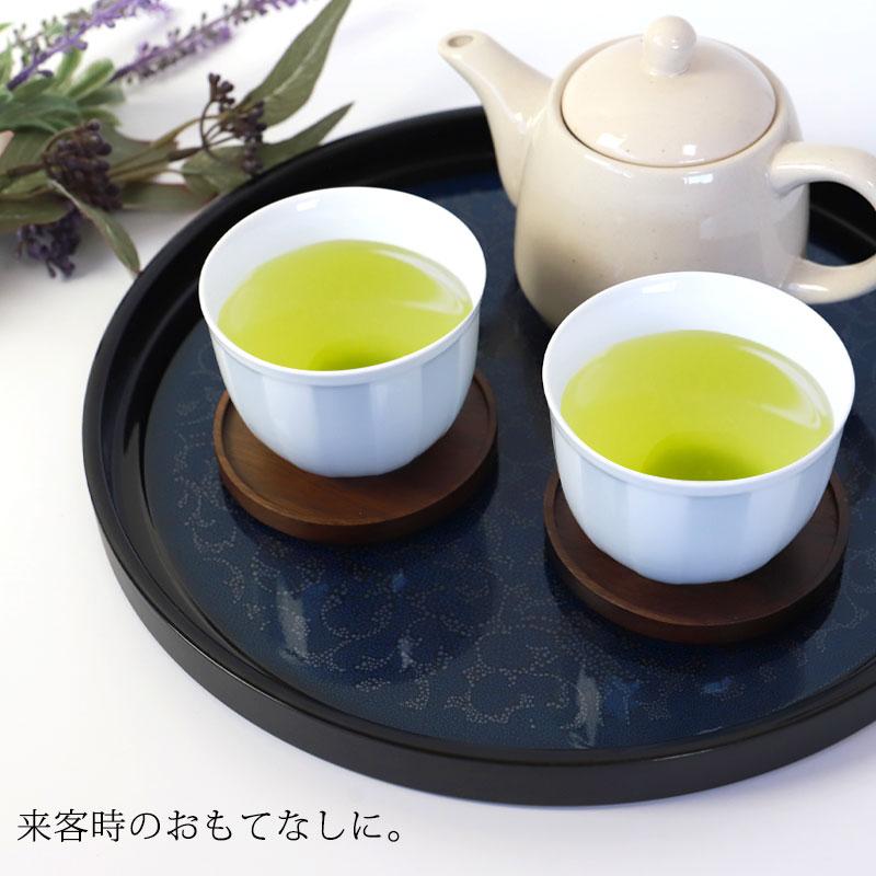 みよし漆器本舗 50%OFF 丸盆 るり小紋 トレー 10寸 約30cm 紀州塗り