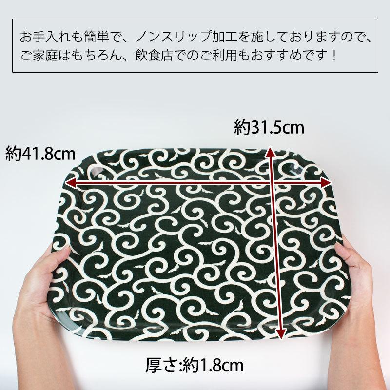 高岡漆器 盆 長方形 溜塗り 唐草模様 高岡漆器 盆 長方形 溜塗り 唐草模様 高岡漆器 螺鈿細工塗盆 - 阪神