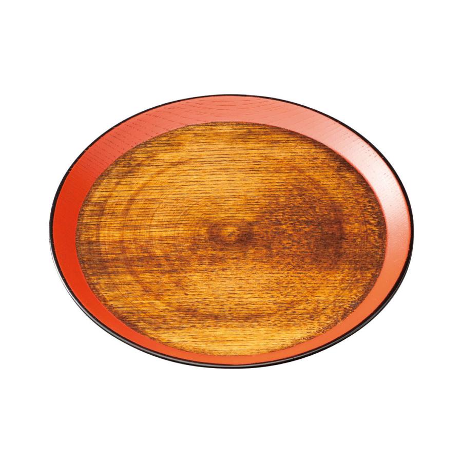 お盆　トレー　和盆 みよし漆器本舗 お盆 トレー 8寸 24cm 丸盆 黒 京小花 和風 和室