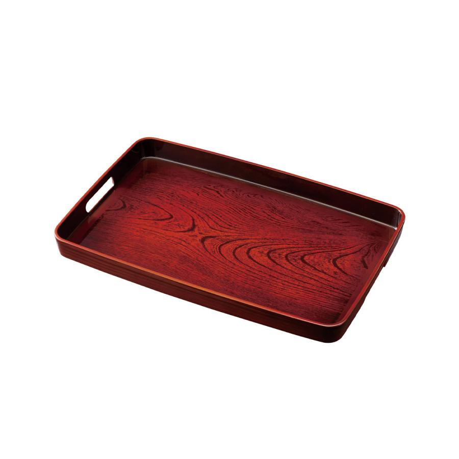 津軽塗　長手盆　角盆　トレイ　 唐塗 赤　キッチン雑貨　初節句　骨董品 三百余年の伝統 『津軽塗(唐塗)長盆(木製)』【1225193】 / 青森県藤崎