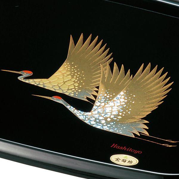 美品　高級漆器　お盆ペア　　　　　　　　 お盆 丸盆 黒桜 朱桜 トレー 7.5寸 22.5cm 8寸 24cm 来客用