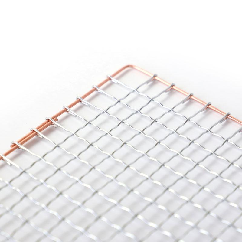 みよし漆器本舗 金網 6号用 15cm 焼き網 グリル 鉄製 正方形 コンロ用