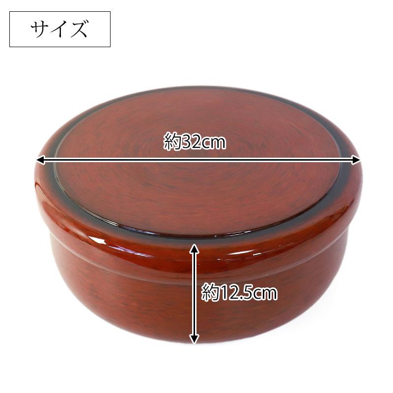 茶櫃 湯呑み入れ ケース 箱 お盆 茶櫃 湯呑み入れ ケース 箱 お盆 茶びつ 茶櫃 10.5寸 溜 みやび春秋