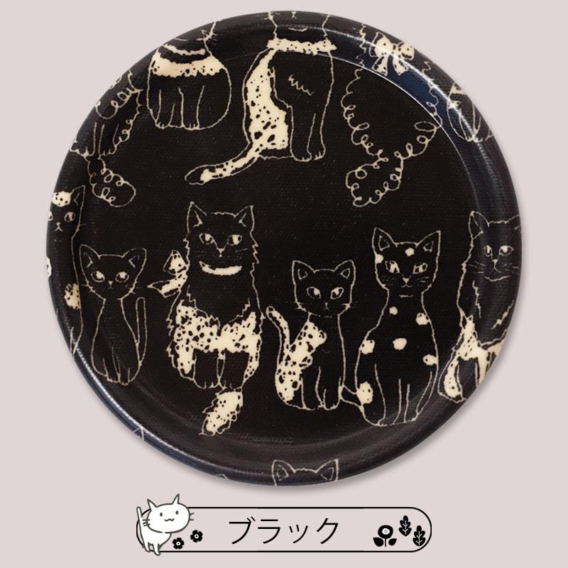 みよし漆器本舗 コースター 紀州塗り キャット 9.8cm 1枚 茶托 日本製