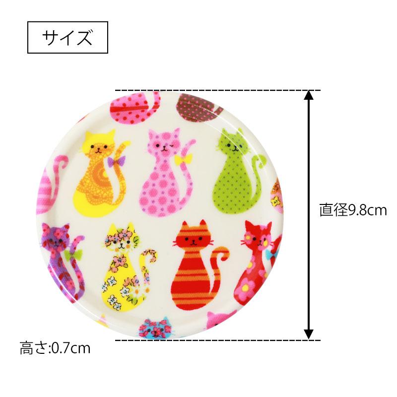 みよし漆器本舗 50%OFF コースター 紀州塗り キャット 9.8cm 1枚 茶托