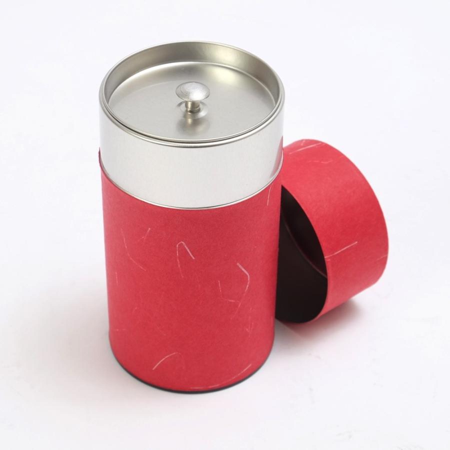 みよし漆器本舗 【クーポン有】 茶筒 日本製 ぽッ・かん（L） レッド
