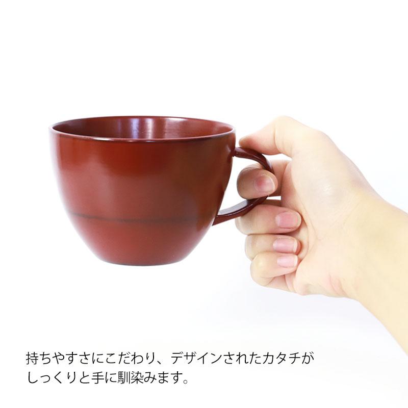 みよし漆器本舗 スープカップ 大 天然木製 汁椀 お椀 おわん 漆器 お碗