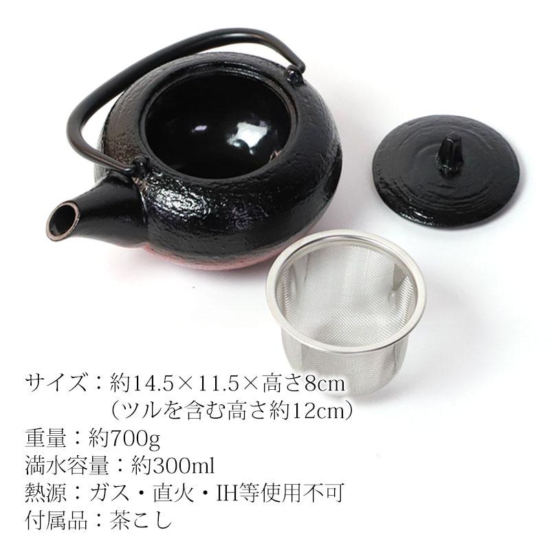 みよし漆器本舗 南部鉄器 急須 會津漆器 IWACHU 丸肌急須 300ml