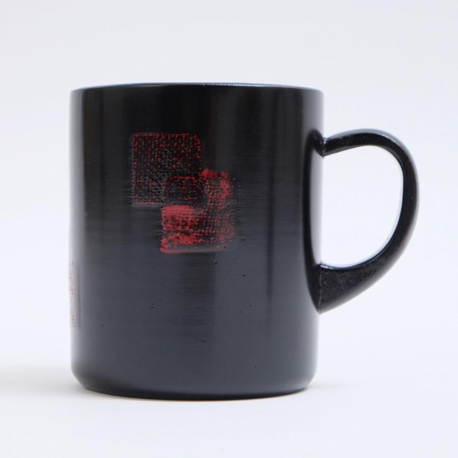みよし漆器本舗 天然木製 Dマグカップ あわせ 曙 漆塗り 黒 ブラック
