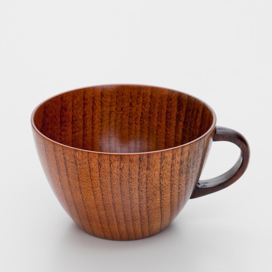 みよし漆器本舗 天然木製 小町コーヒーカップ 9.4cm 漆塗り 小さめ