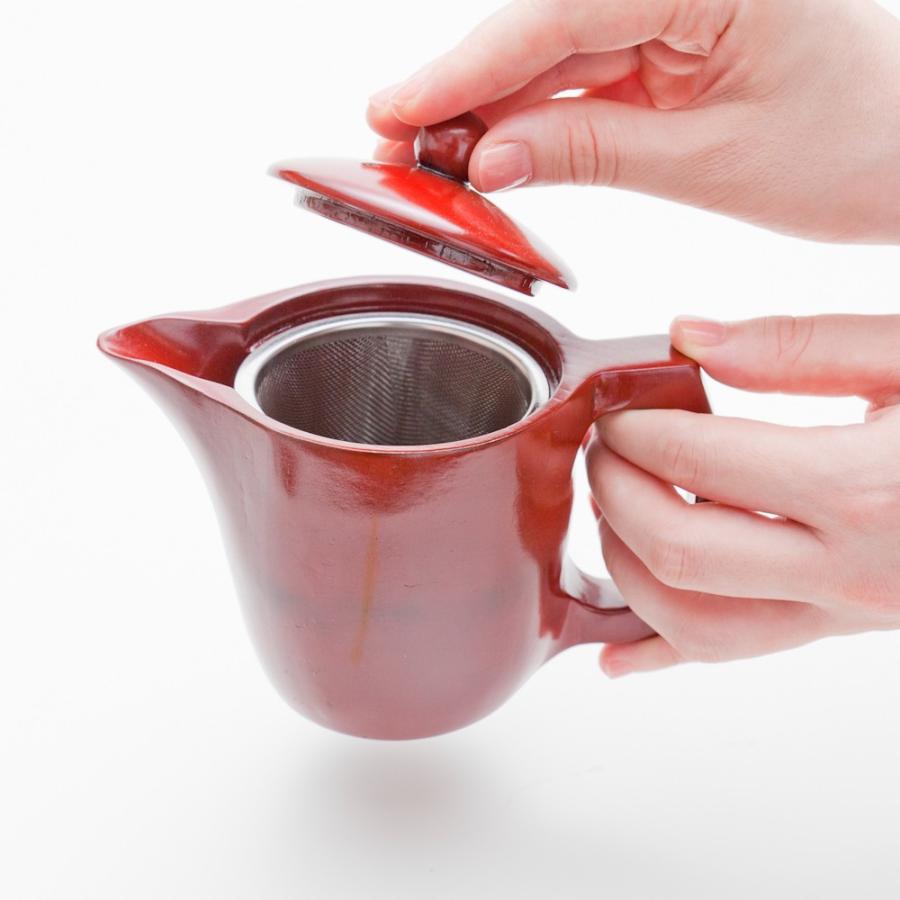 みよし漆器本舗 急須 天然木製 一体型 根来塗り きゅうす 割れ みよし漆器本舗 急須 天然木製 一体型 根来塗り きゅうす 割れ