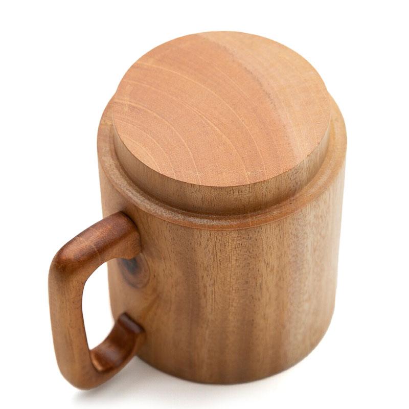 みよし漆器本舗 マグカップ 天然木製 ソリッド スタッキング カップ