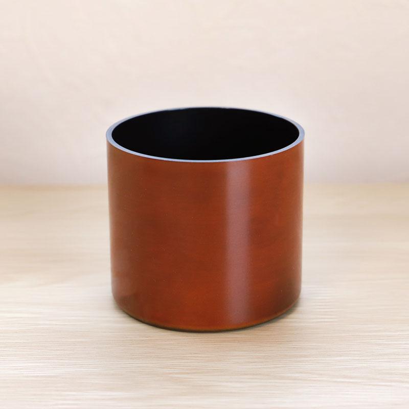 みよし漆器本舗 【クーポン有】 茶筒 紀州塗り 木目（小） 紀州漆器