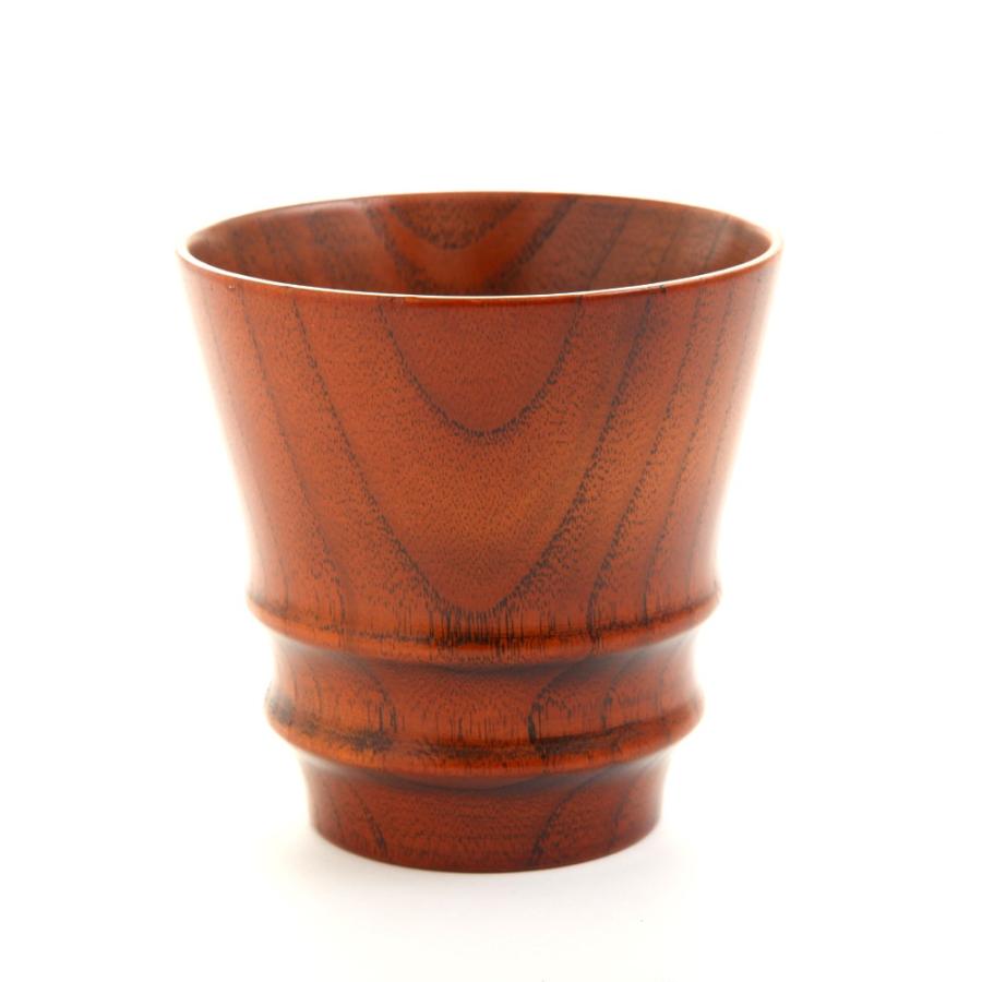 天然木製 デザインカップ 木目 漆塗り カップ コップ 湯呑 湯飲み 湯のみ コップ 割れない 軽い 軽量｜miyoshi-ya