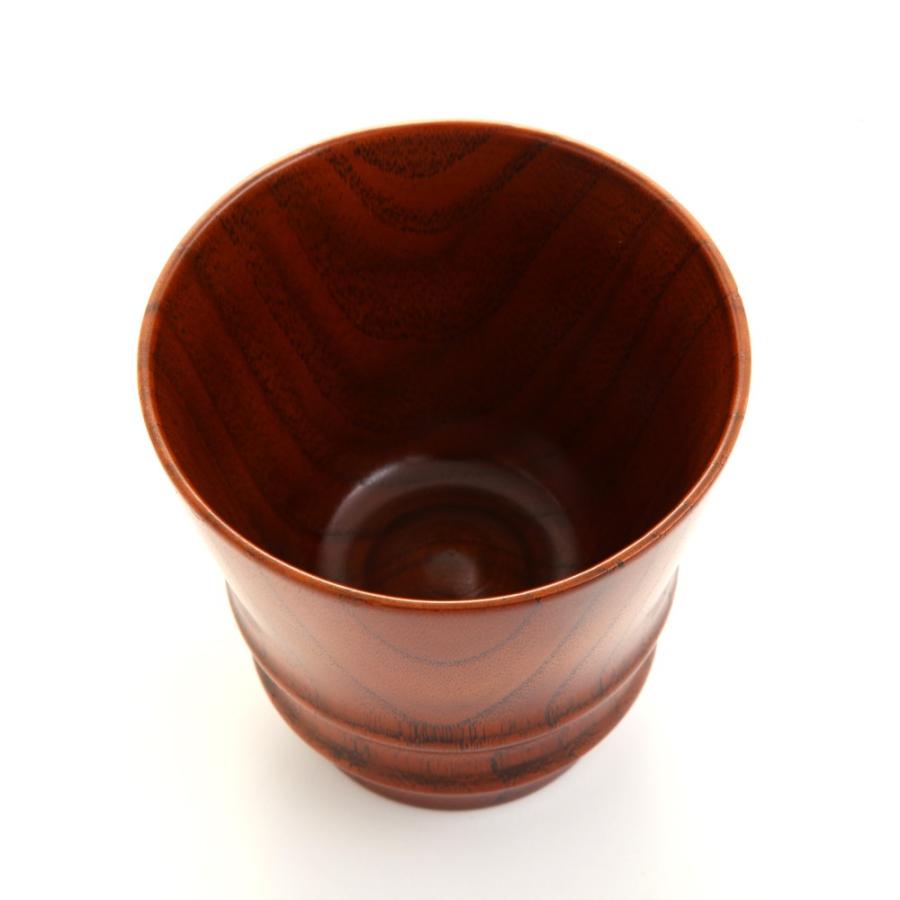 天然木製 デザインカップ 木目 漆塗り カップ コップ 湯呑 湯飲み 湯のみ コップ 割れない 軽い 軽量｜miyoshi-ya｜02