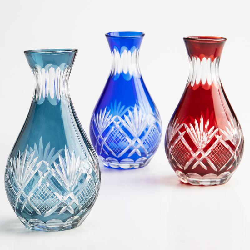 切子 徳利 おちょこ セット 日本酒セット ガラス お猪口 松剣 徳利1個 盃2