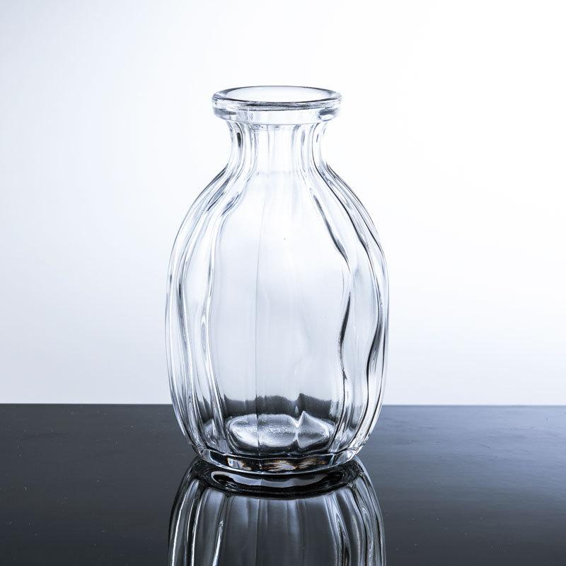 みよし漆器本舗 花瓶 ガラス 一輪挿し おしゃれ フラワーベース 小さい