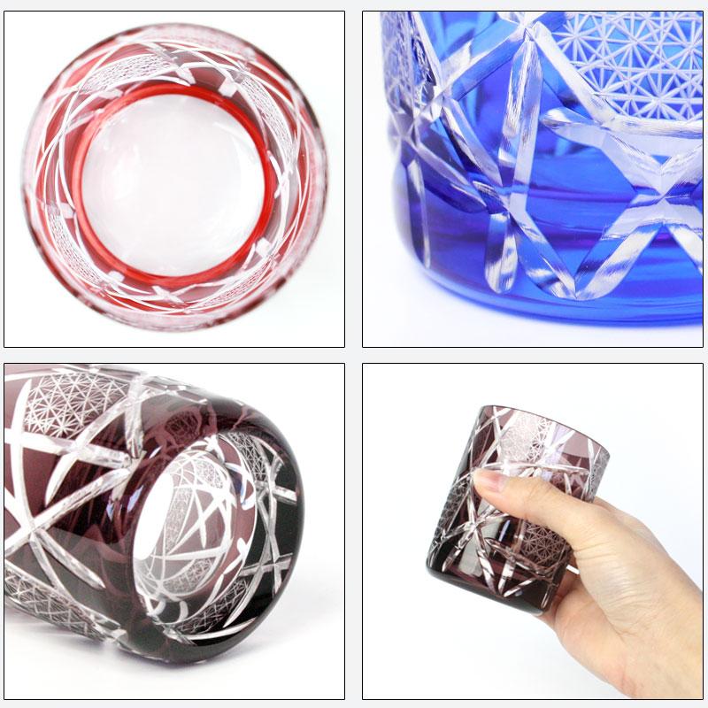 みよし漆器本舗 10%OFF 切子グラス ペアセット 210ml 桐箱入り 結婚