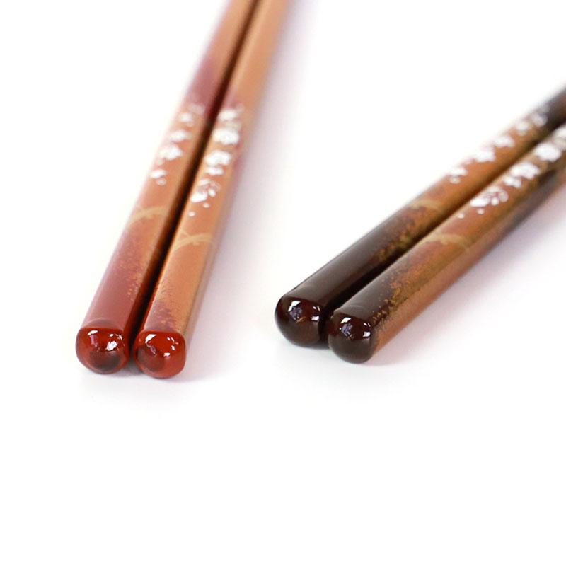 みよし漆器本舗 食洗機対応 箸 天然木製 23cm 21cm 滑らない 滑り止め