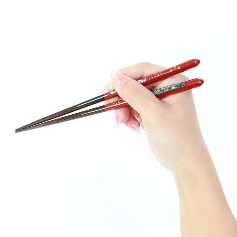 みよし漆器本舗 夫婦箸 お箸 ペア セット 箸 プレゼント 螺鈿 23cm